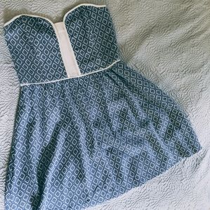 Ella Moss Block Design Strapless Dress